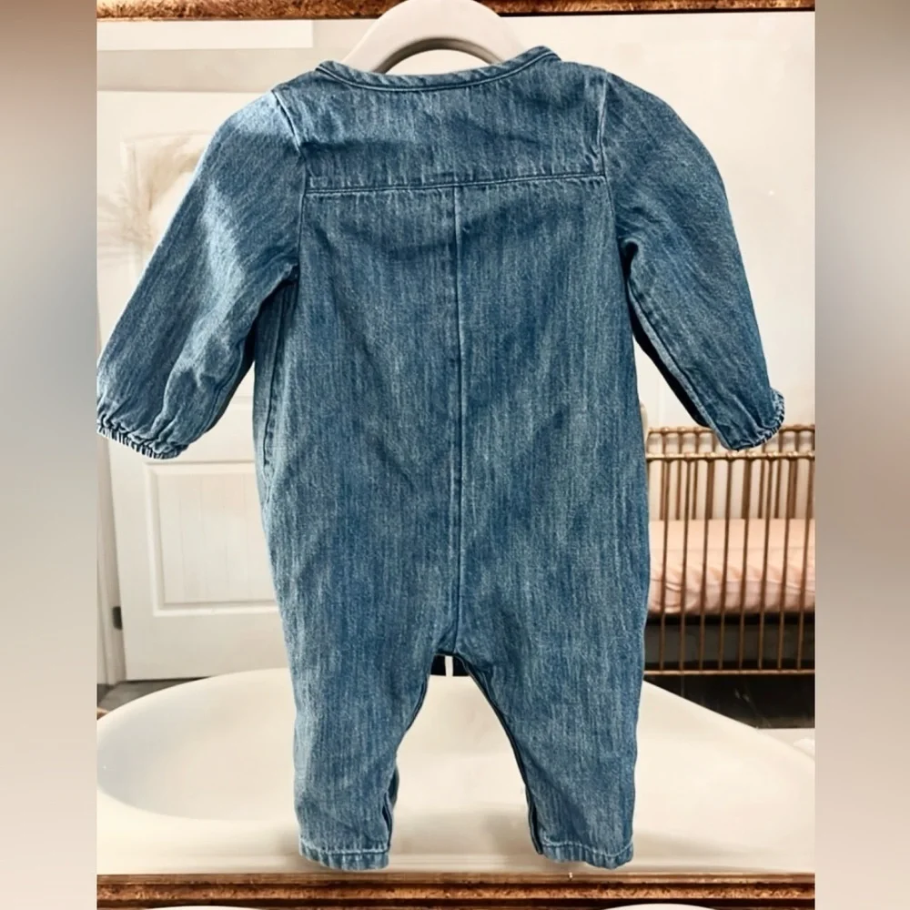 Old Navy 6-9 month denim romper
